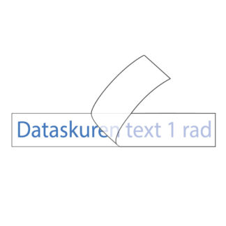 Vinyltext 55x10 cm 1 rad