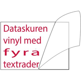 Vinyltext 300x100 cm 4 rader