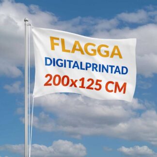 Digitalprintad flagga 200x125cm liggande