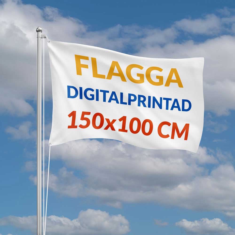 Digitalprintad flagga 150x100cm liggande