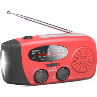 Multifunktionell handvevad nödradio