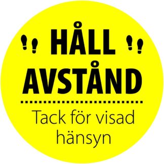 Golvdekal Håll Avstand Ø30 cm