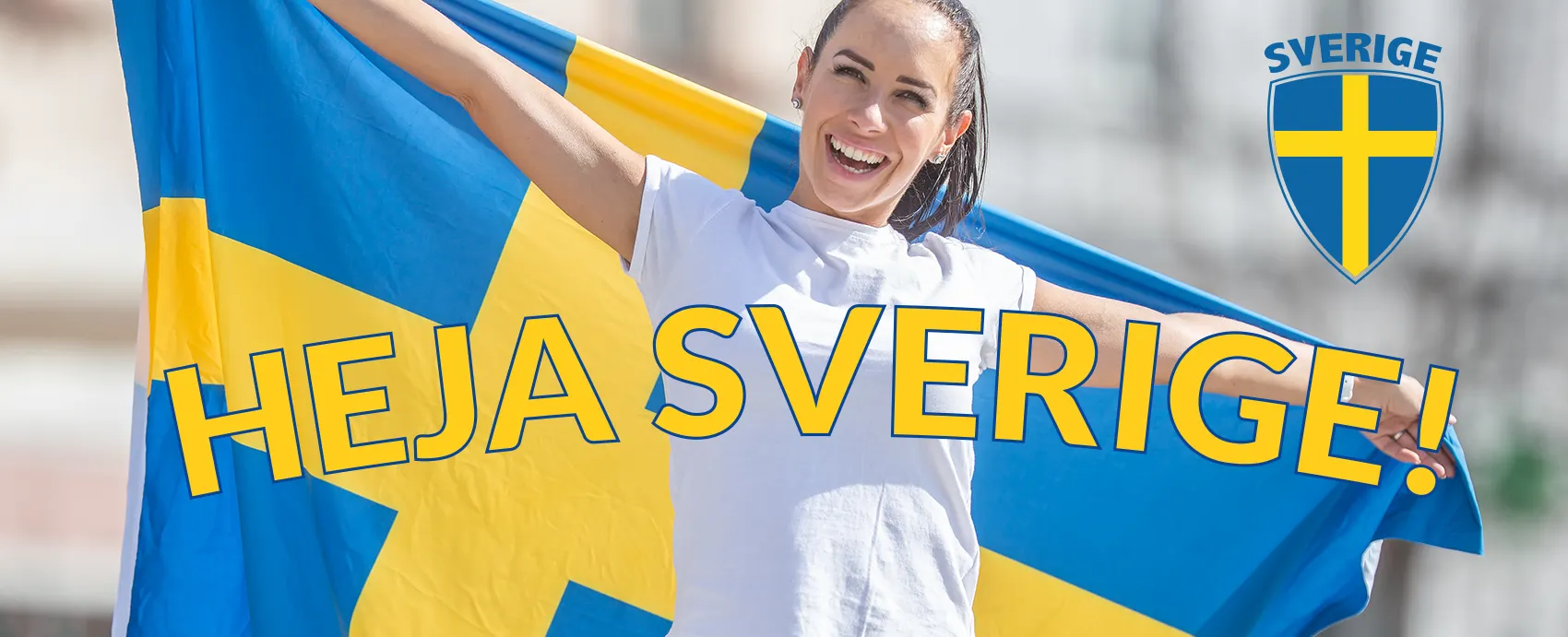 Heja på Sverige med våra supporterprylar