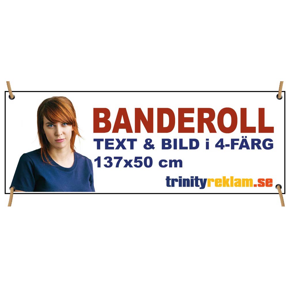 Banderoll 130x50 cm