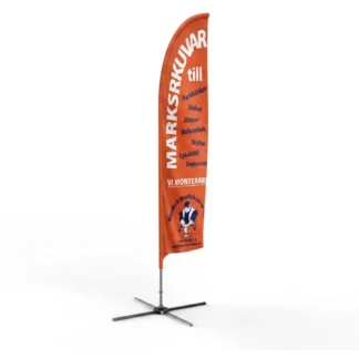 Beachflaggpaket Feather Medium 310 cm